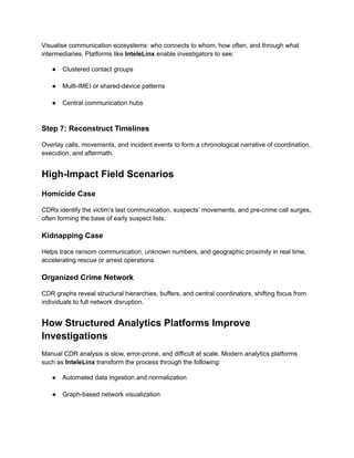 CDR Analysis in Major Criminal Investigations: A Field-Level Breakdown ...