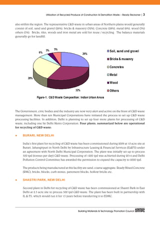 Utilisation of recycled produce of construction and demolition waste | PDF