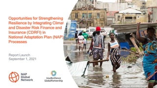 Opportunities for Strengthening
Resilience by Integrating Climate
and Disaster Risk Finance and
Insurance (CDRFI) in
National Adaptation Plan (NAP)
Processes
Report Launch
September 1, 2021
Photo: Denis Onyod, IFRC/DRK/Climate
 