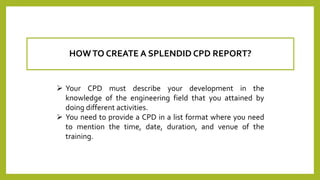 Cdr report for environmental engineer | PPT