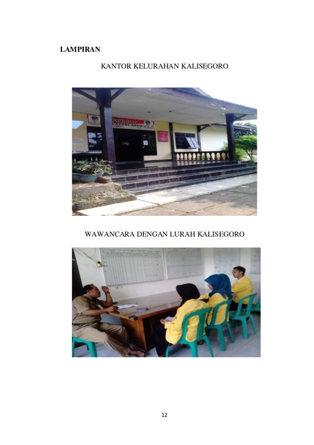 Laporan observasi pajak bumi dan banguan