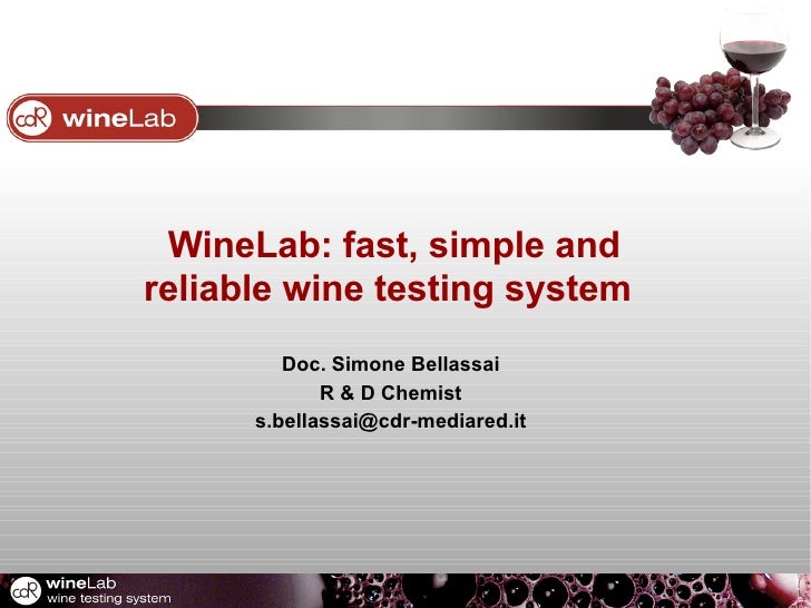 Wine Test Equipment WineLab