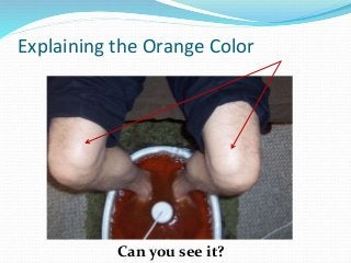 Explaining the Orange Color
Can you see it?
 