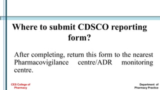 CDSCO and ADR reporting in India