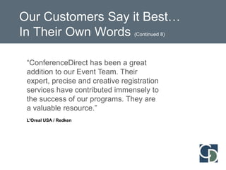   More Than 5,000 New    Events Added Each YearBroad Range of Hotel BrandsThere are 58,000 hotels in the United States, and because we’re truly independent, we represent all of them.This gives you a diverse and comprehensive set of options when it comes to choosing the best venue for your event.