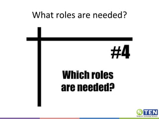 What roles are needed? 
