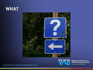 WHAT Connect at AmySampleWard.org 