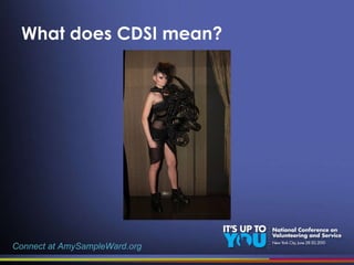 What does CDSI mean? Connect at AmySampleWard.org 