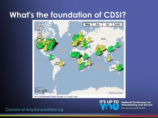 What's the foundation of CDSI? Connect at AmySampleWard.org 