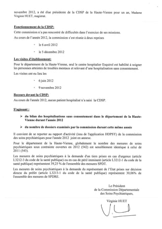 Cdsp haute vienne 2012