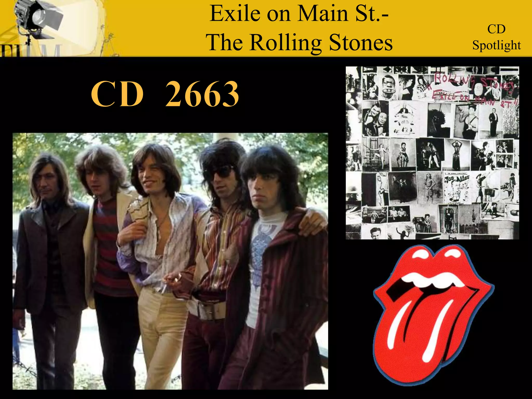 Exile on Main St.-The Rolling Stones  CDSpotlight CD  2663  
