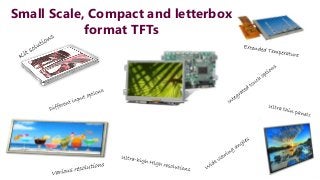 Small Scale, Compact and letterbox
format TFTs
 