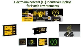 Electroluminescent (EL) Industrial Displays
for Harsh environments
 
