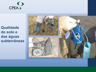 Qualidade do solo e das águas subterrâneas