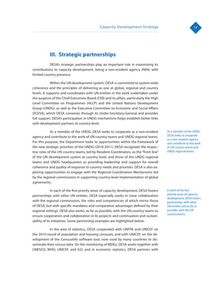 DESA's Capacity Development Strategy | PDF