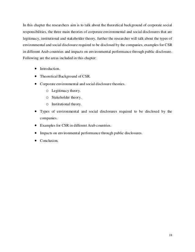 Dissertation corporate disclosure