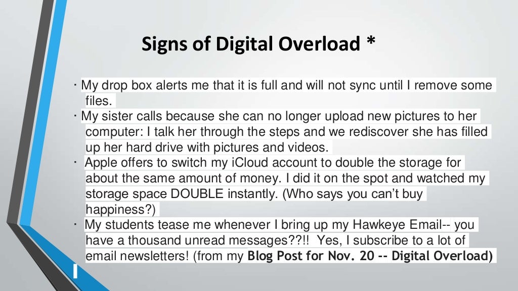 Technology overload meaning picture