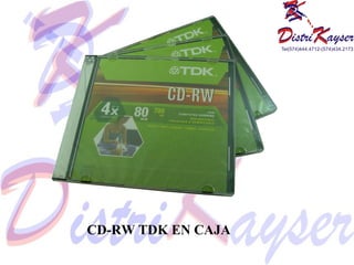 CD-RW TDK EN CAJA
 