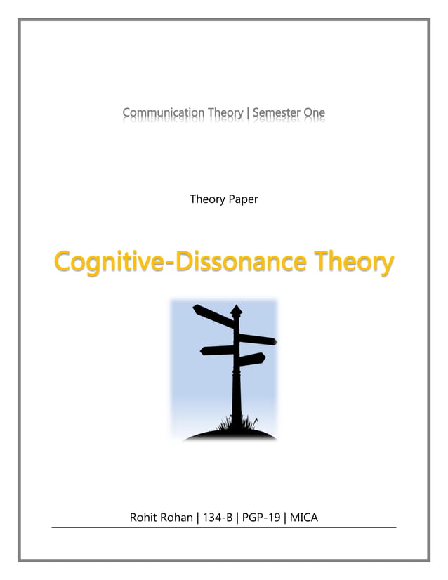 Dissonance Theory Pdf – (PDF) Cognitive Dissonance Theory – QZFNCD