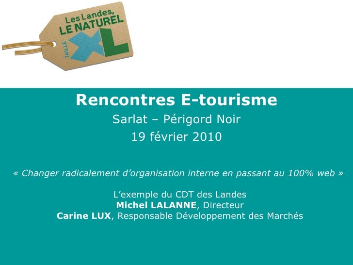 Rencontres etourisme