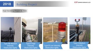 2018 Building Project
High Building Project & Pole
Type AB Medium
Intensity
Obstruction lights
Type A High
Intensity
Obstruciton lights
Type B Low Intensity
Obstruction lights
Type A Medium
Intensity
Obstruction lights
 