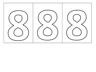 Libro móvil de los números.