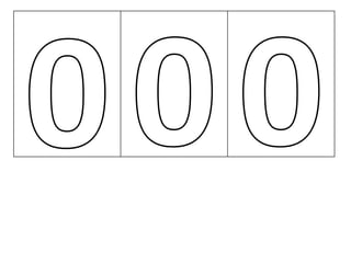 Libro móvil de los números.