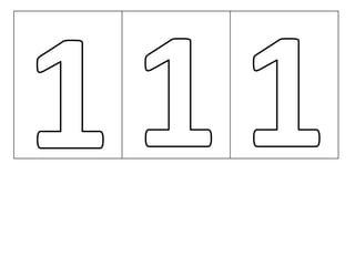 Libro móvil de los números.