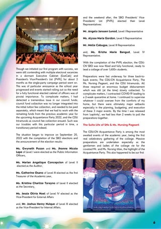 AFTER THE PANDEMIC - The Rebirth of the CDU-CN SBO AY 22-23 | PDF ...