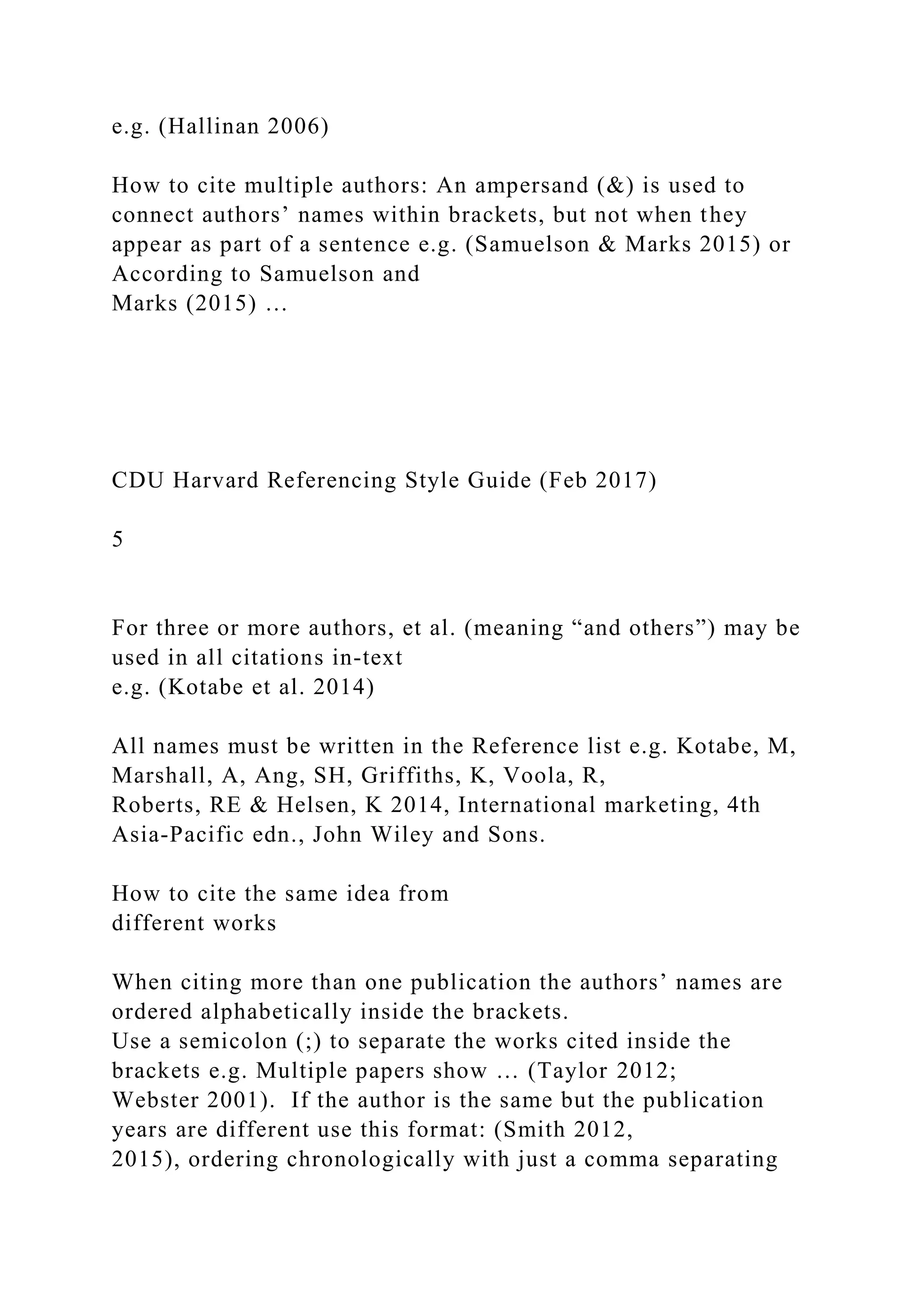 CDU Harvard Referencing Style Guide (Feb 2017) CDU.docx