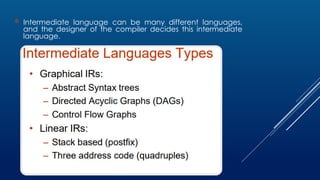 Intermediate Code Generation (ICG) Purpose: Converts the annotated ...