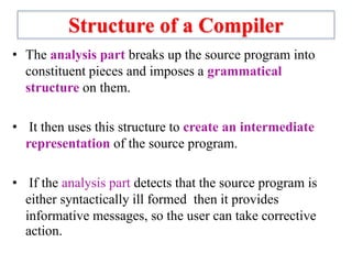 Introduction to compiler design and phases of compiler | PPT