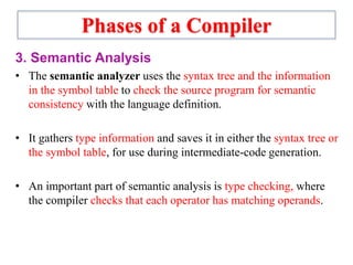 Introduction to compiler design and phases of compiler | PPT
