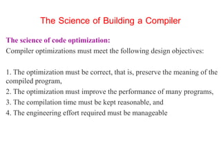 Introduction to compiler design and phases of compiler | PPT