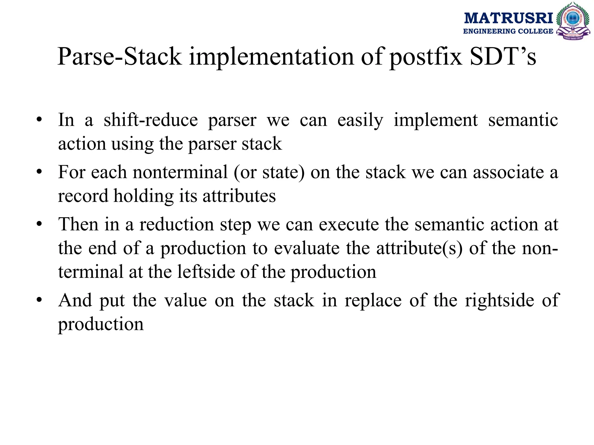 Compiler Design UNIT III PPT (SDD, SDT).pdf
