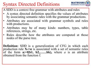 Compiler Design UNIT III PPT (SDD, SDT).pdf