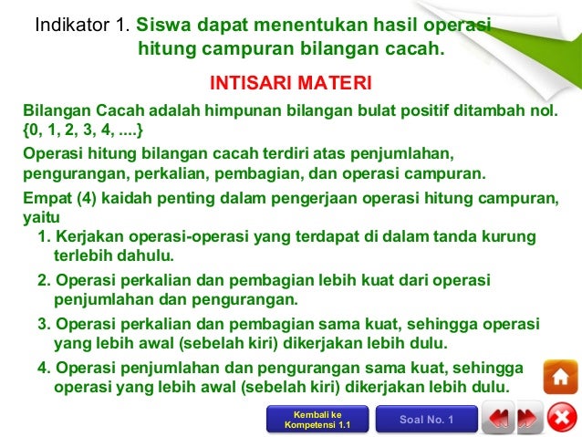 Kisi Kisi Soal Ujian Nasional Matematika Smp 2014.Kisi 