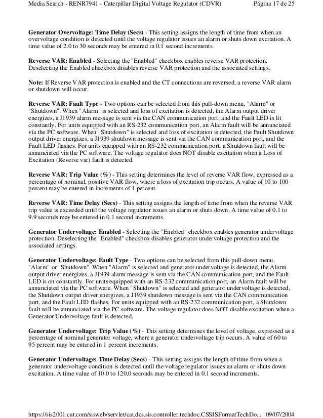 cdvr service manual renr7941 00 sis caterpillar
