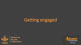 Community of practice on socio-economic data