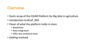 Community of practice on socio-economic data