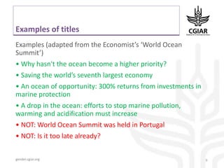 Communicating with non-scientific audiences