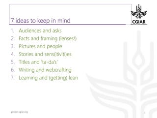 Communicating with non-scientific audiences