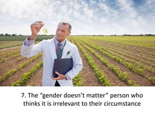 Presenting gender research to a scientific audience