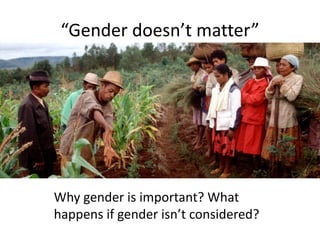 Presenting gender research to a scientific audience