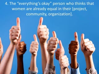 Presenting gender research to a scientific audience