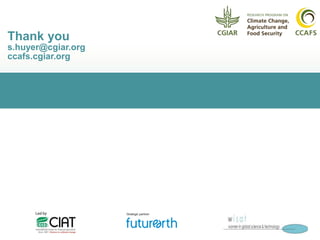Climate Change Agriculture and Food Security Learning Platform 5: cross-cutting platform on gender and climate-smart agriculture
