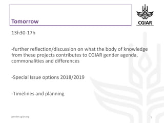 Gender dynamics in seed systems