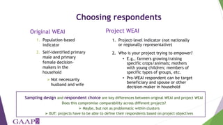 Women's empowerment in agriculture index (WEAI): incorporating gender and mixed methods into nutrition research