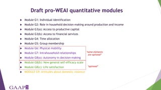 Women's empowerment in agriculture index (WEAI): incorporating gender and mixed methods into nutrition research