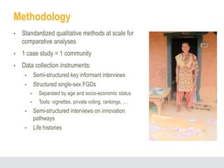 GENNOVATE: Enabling gender equality in agricultural and environmental innovation